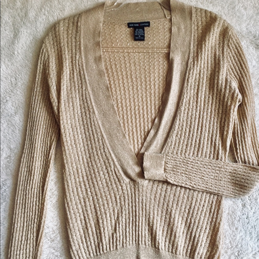 New York & Co Gold Shirt